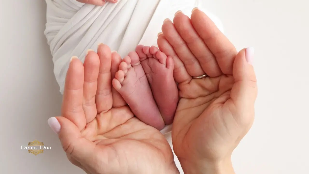 A close-up of a Muslim newborn baby, representing the blessing of Aqiqah in Islam.