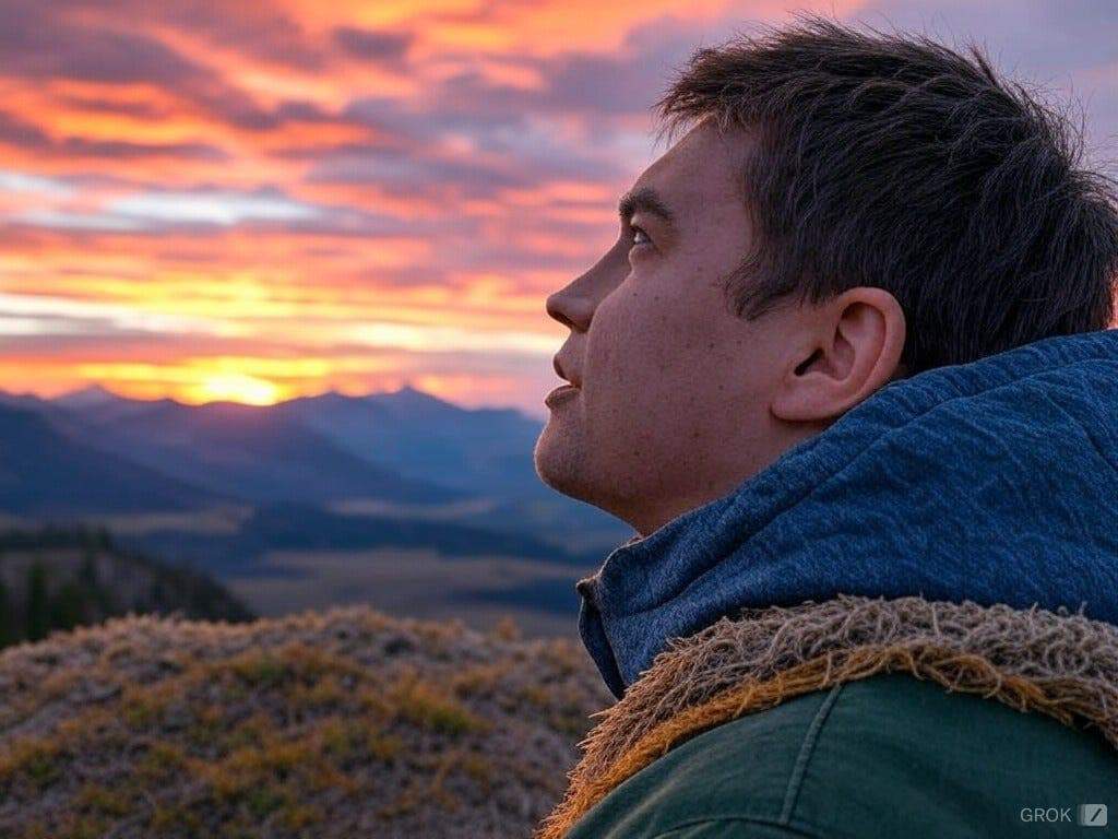 Person taking action while being patie