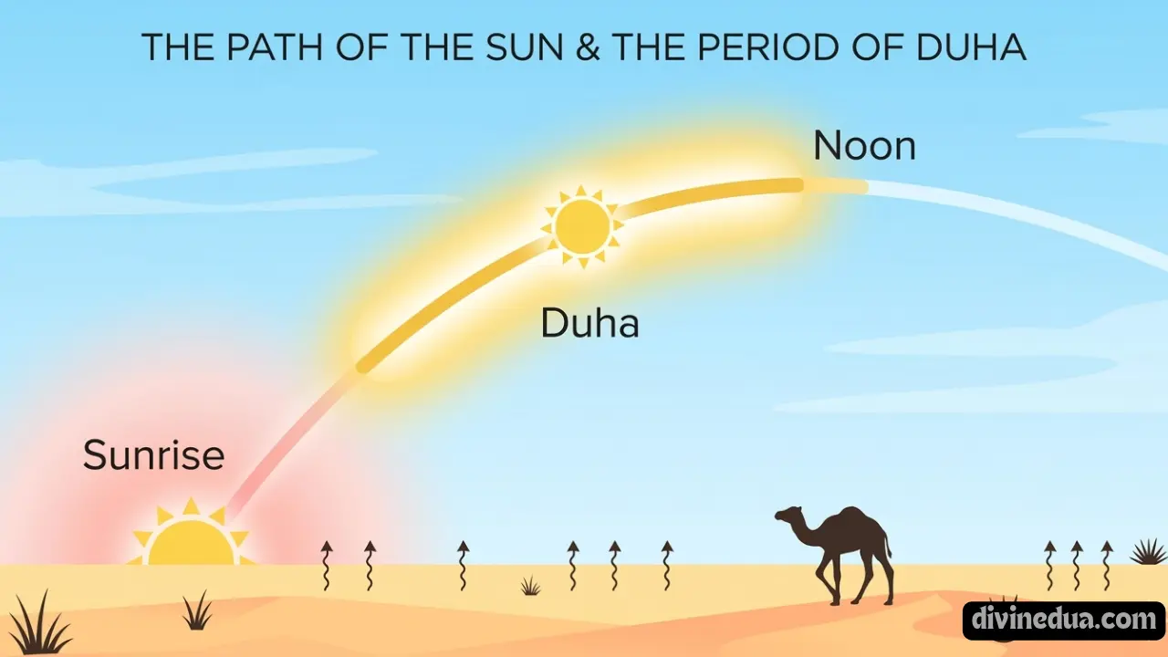 explaining Zayd ibn Arqam Surah Ad-Duha timing for Salat al-Duha.